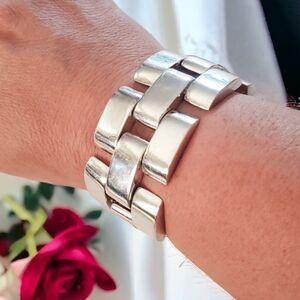 Lauren Ralph Lauren Chunky Bracelet Silver Tone